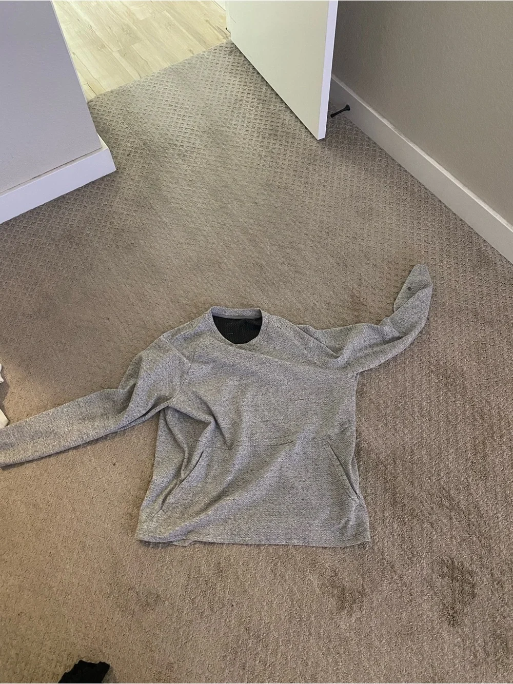 lululemon athletica Men's Heather Gray Crew Sweater